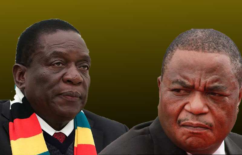Zimbabwe's President Mnangagwa at a ZANU-PF rally supporting the two-year term extension.